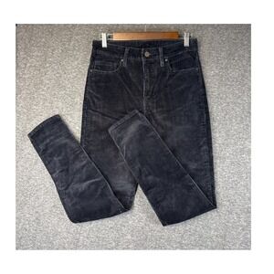 Black Corduroy Women’s Jeans - Classic High-Rise Fit